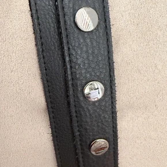 Hammitt Large Montana Adjustable Black Leather Shoulder/Crossbody Bag - Picture 8 of 16